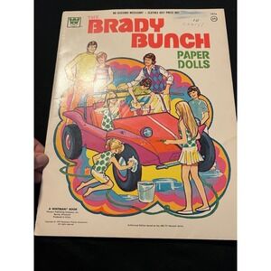 NEAR MINT Vtg 1976 Orig Uncut The Brady Bunch Paper Dolls Book ABC TV Show
